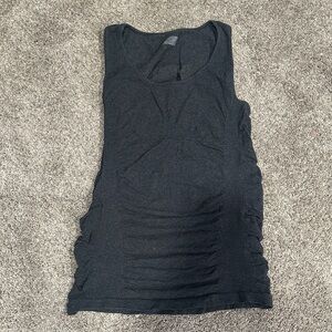Athleta Black Ruched Tank Top